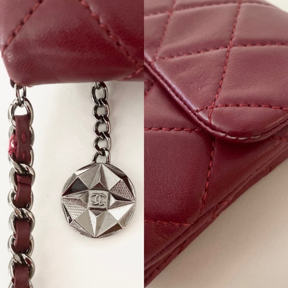 ⛔️SOLD⛔️ Authentic CHANEL Lambskin Quilted Mini Mineral Night Flap Crossbody Bag - Picture 11 of 16